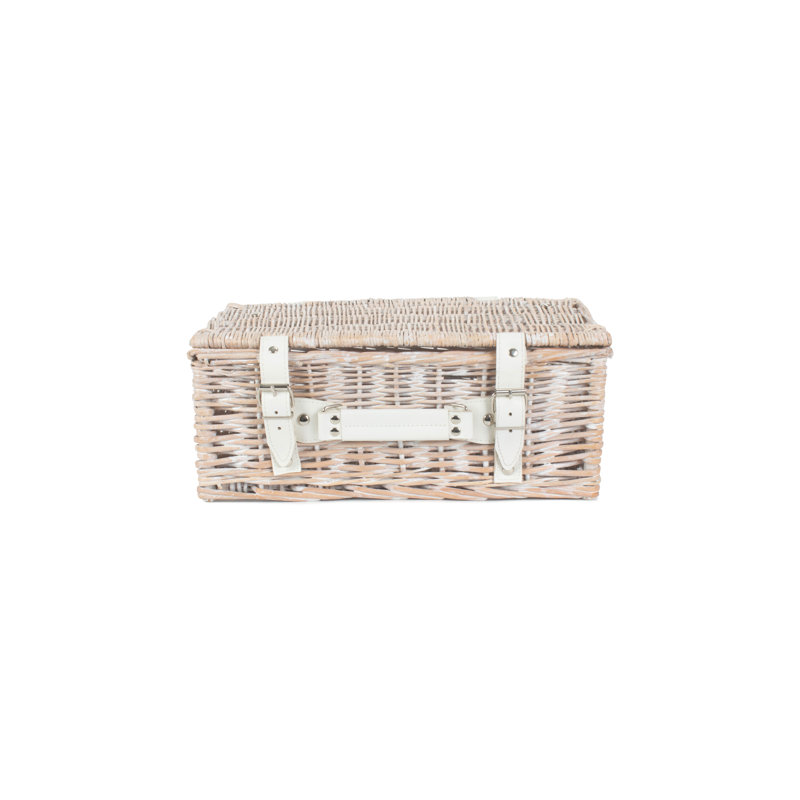 Wicker Empty Hamper Basket, 15cm H x 36cm W x 26cm D