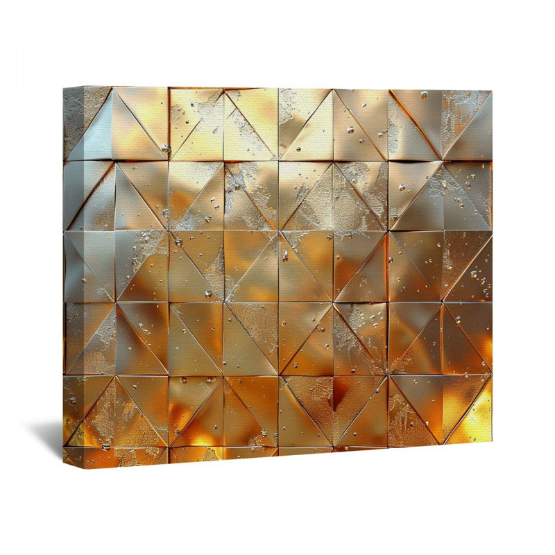 Impression sur toile encadrée métallique, H 11 po x l 14 po x P 3 po