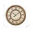 Clocks, 20" Round, Wall Clock, Antique Brown, Transitional