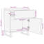 Amaury 50cm W Metal Bedside Table