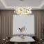 31.5 " 6-light Ceramic Ginkgo Leaf Chandeliers-2122901064