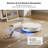 Roborock Qrevo CurvX Robot Vacuum Cleaner, 22000Pa Suction, Zero-Tangling Design, AI Obstacle Avoidance, Hot Water Mop Washing & Drying