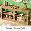 Table d'appoint, console, table d'entrée à 3 niveaux