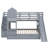 Castle Design Bunk Bed With 2 Drawers, 3 Shelves And Slide-2083835885-2083835880