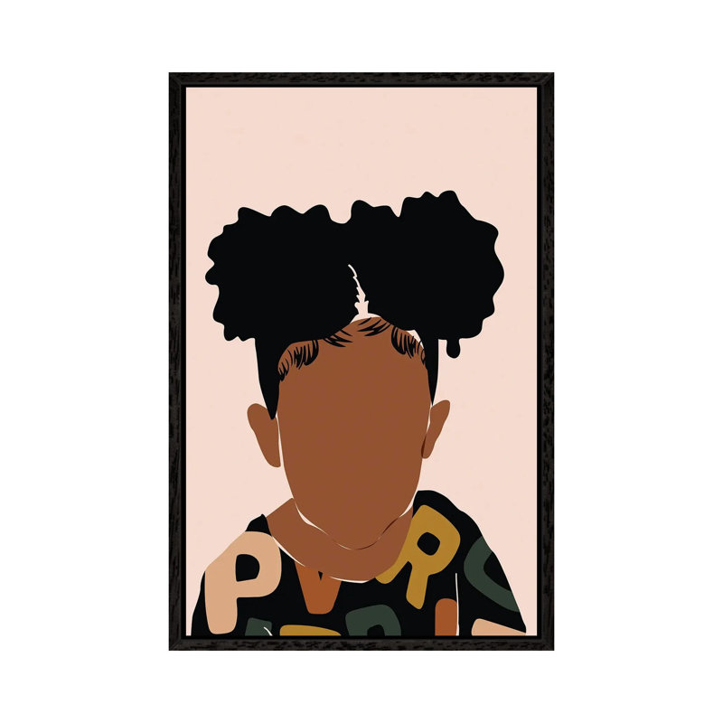 Two Puffs by Domonique Brown - Print on Canvas, 66.04 cm H x 45.72 cm W, Black Framed Canvas