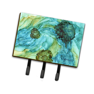 Metal Wall Organizer with Key Hooks
