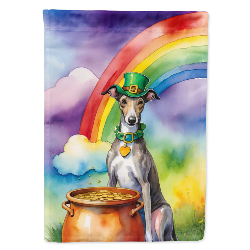 Drapeau de jardin double face en polyester H 15,5 po x l 11,25 po St Patrick's Day