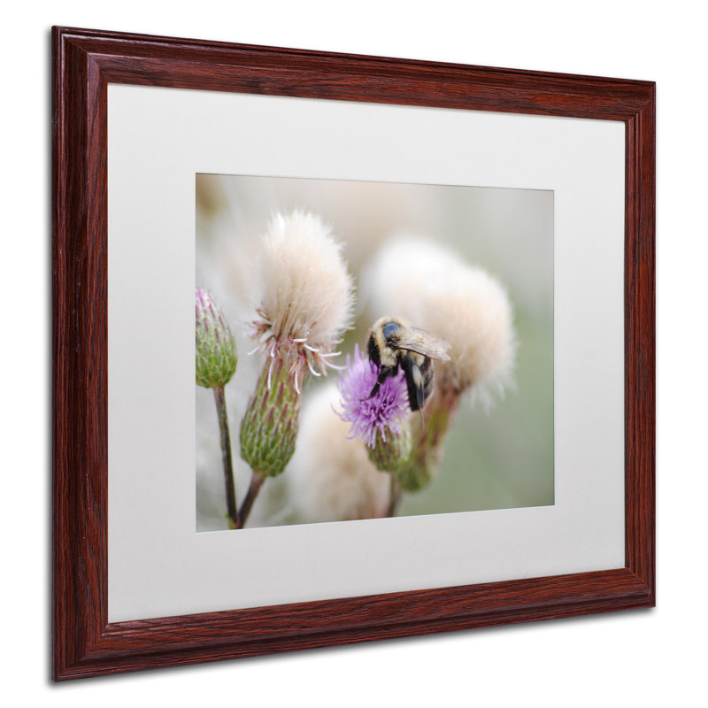 " Defeated " by Monica Mize, Brown Framed, 11" H x 14" W x 0.5" D