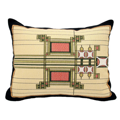 Geometric Cotton Blend Throw Pillow