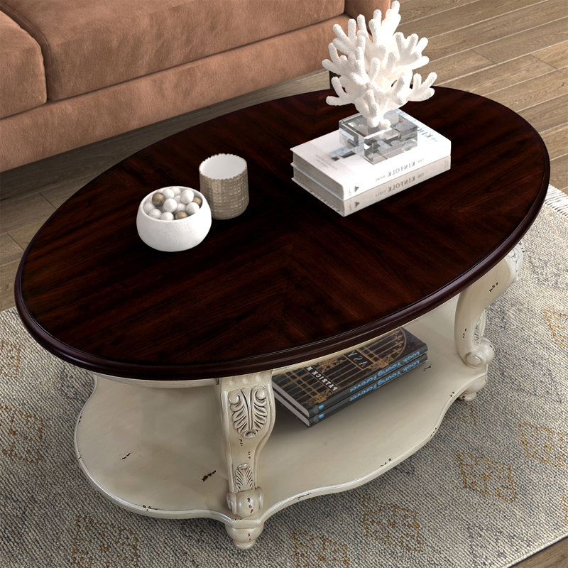 Ensemble de tables basses de salon, Beige