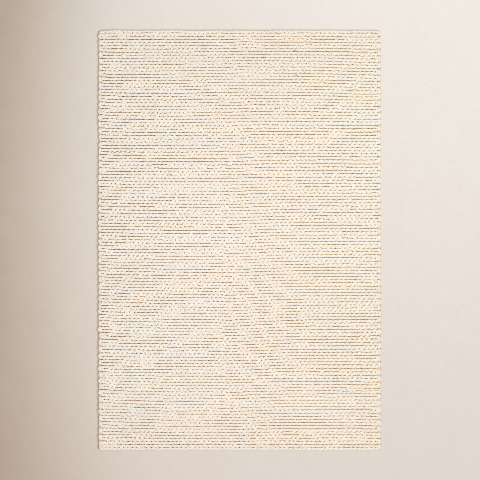 Ithaca Cream Hand-Woven Rug, Rectangle 2' x 3'
