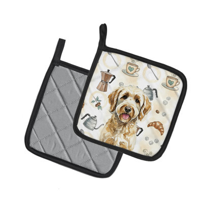 Labradoodle Coffee Bar Pair of Pot Holders