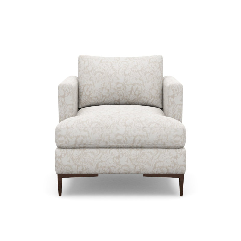 Aiden Accent Chair, Antique Bronze, Everly Linen