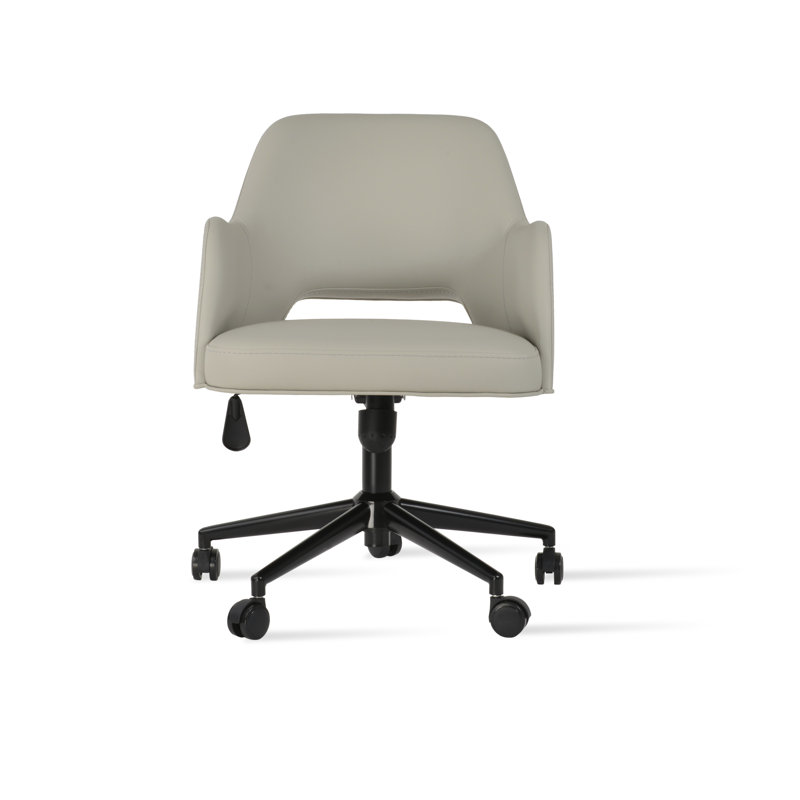 Fauteuil de bureau Marash, Noir mat