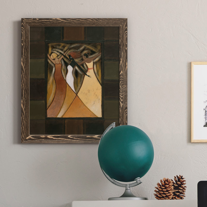 Divine Grace II - peinture sur toile encadrée, H 20 po x l 17 po x P 1,5 po, Encadré de bois de noyer