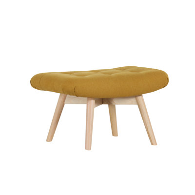 Malden 65cm Wide Tufted Rectangle Solid Colour Footstool Ottoman