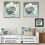Chic Blue Blooming Flower IV - Floral & Botanical Canvas Wall Art-1429536440-1429536445