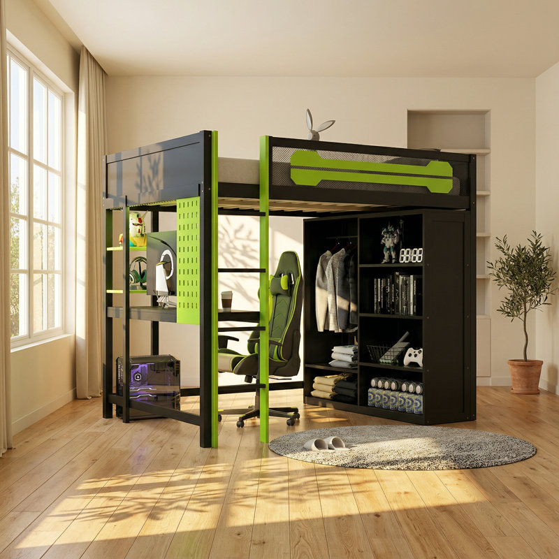 Lit mezzanine pleine grandeur 57,4 po x l 57,4 po x P 78 po x H 69 po NexGen