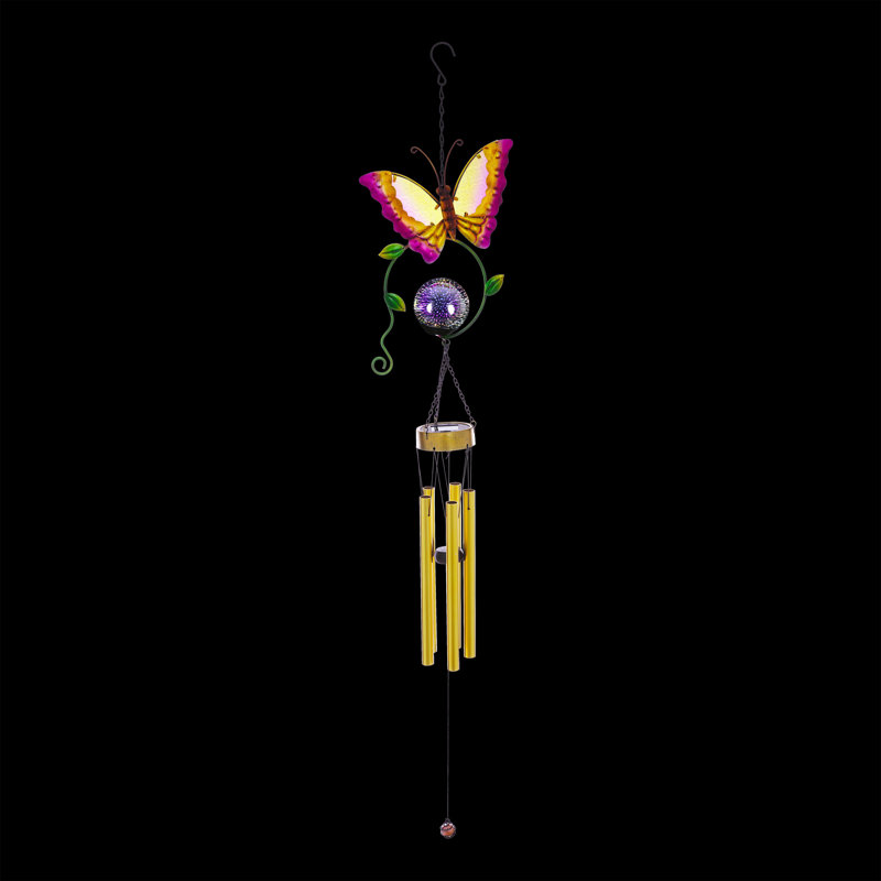 Elithia Metal Animals Wind Chime, Orange