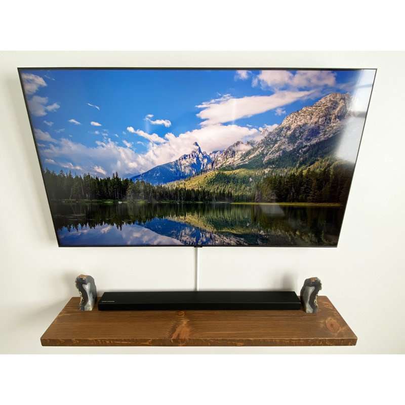 Devyn Pine, 2" H x 36" W x 10" D, Medium Brown