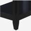 Table d'appoint noire avec tablette inférieure