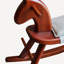 Chaise berçante en bois de rose naturel-102403608