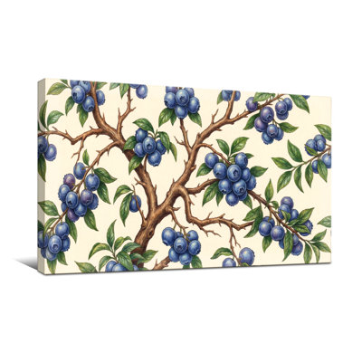 Plantes et fleurs branches de bleuet avec feuilles et baies