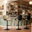 Tabouret Meyane gris-125402651