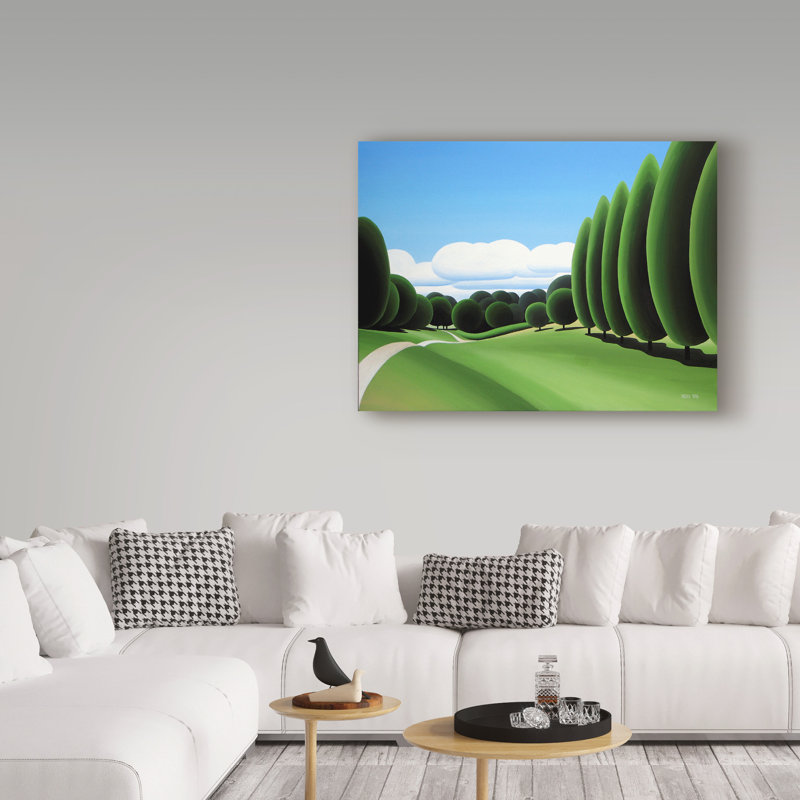 «Poplars» par Etelca, impression sur toile tendue, H 35 po x l 47 po x P 2 po