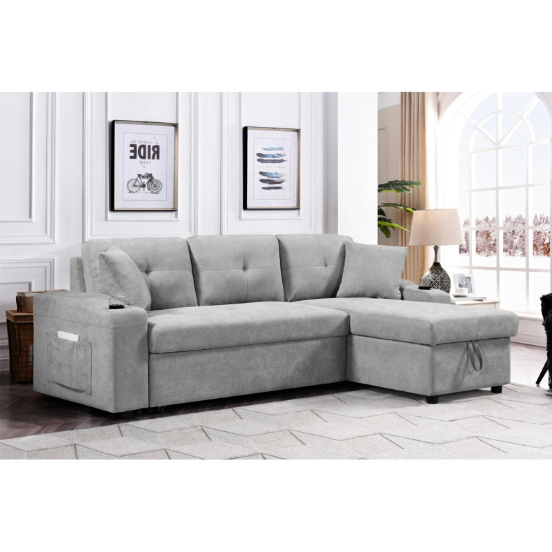 Canapé Tenora, Tissu gris
