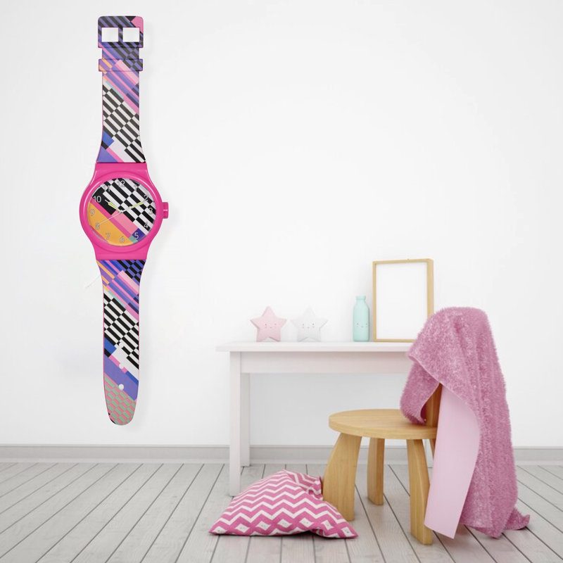 Wrist Watch Wall Clock in Multi-Colour