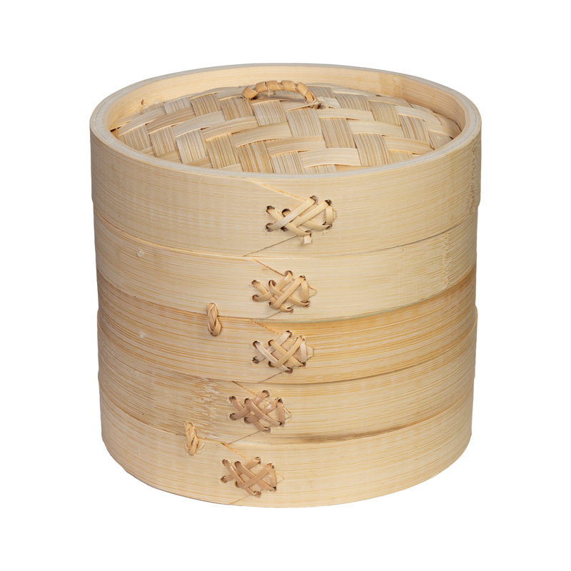 Panier à vapeur en bambou Honey Can Do, H 5,5 po x l 6 po x P 6 po
