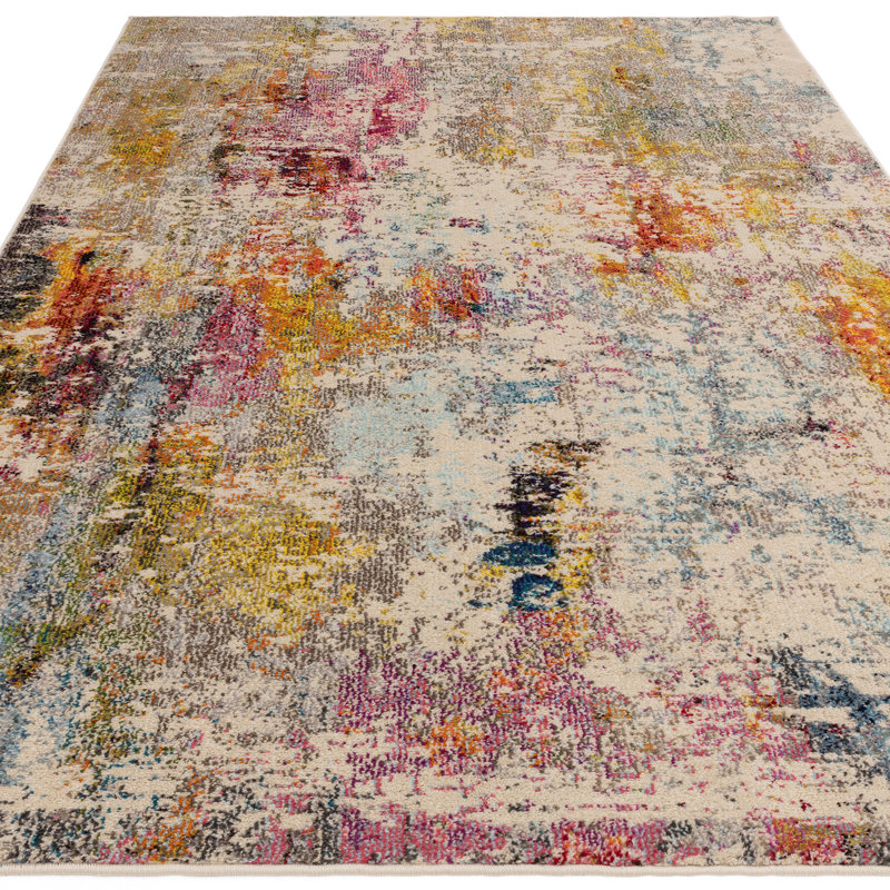 Enosburgh Abstract Area Rug, Rectangle 80 x 150cm