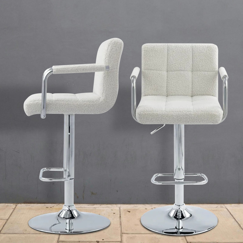 Marihah Upholstered Adjustable Height Counter Stool