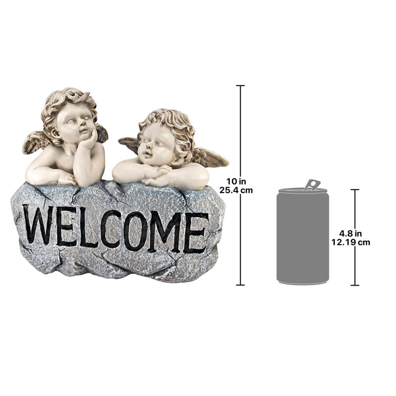 Raphael's Cherub Twins Garden Sign