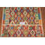 Tapis réversible en laine Kilim 7 x 7