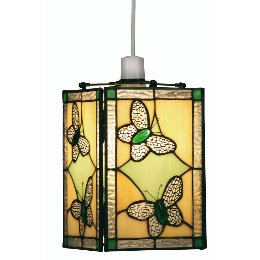 22cm H Glass Rectangle Pendant Shade ( Screw On )