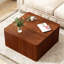 Table basse rabattable carrée 30 po avec table basse et rangement-527581555