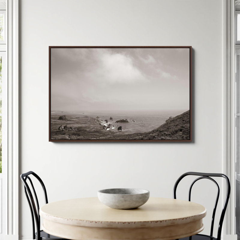 «When Sea Becomes Sky» par Nathan Larson, Toile encadrée noyer flottant, Non, H 32 po x l 48 po