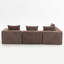 Canapé modulaire surdimensionné à assise profonde, canapé modulaire entièrement en mousse 3 pièces en tissu texturé doux, assemblage sans outil, profil bas convenant aux appartements, 111 po x 37 po x 23,6 po-617163003