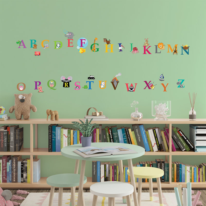 Zoo Alphabet Wall Sticker, Single