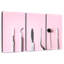 Outils dentaires sur fond rose-1386060415