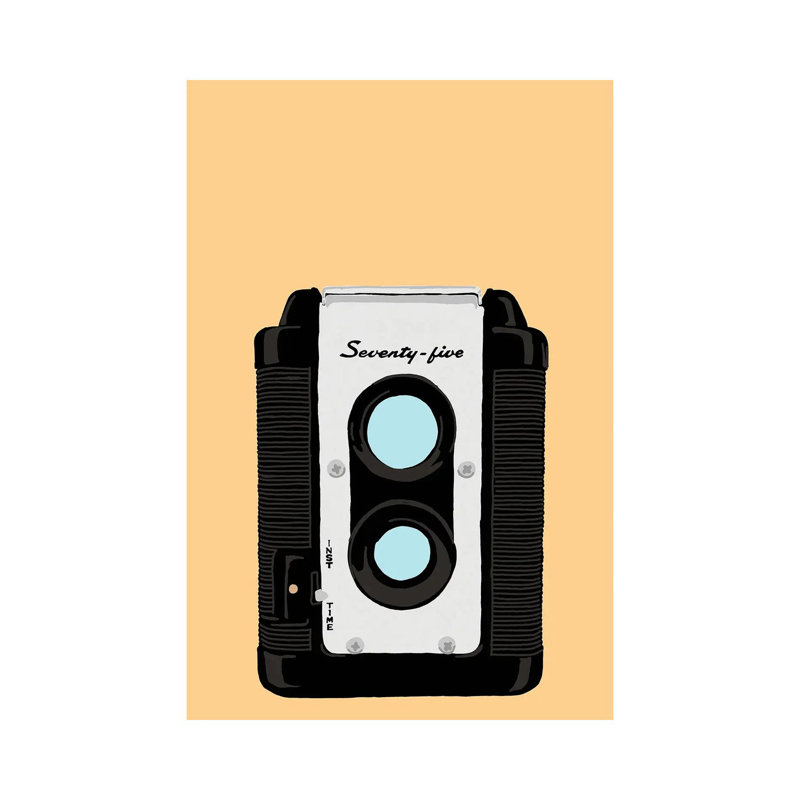 Argus Medium Format Camera by Jaymie Metz - Wrapped Canvas Painting, 152.5 cm H x 101.5 cm W