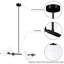 Lio 6-Light 36"W Modern Linear Chandelier with Cloudy Milky White Glass Shades-852278404