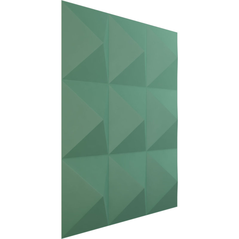 Benson EnduraWall Decorative 3D Wall Panel, 11 7/8"W x 11 7/8"H, Universal Pearl Metallic Sea Mist