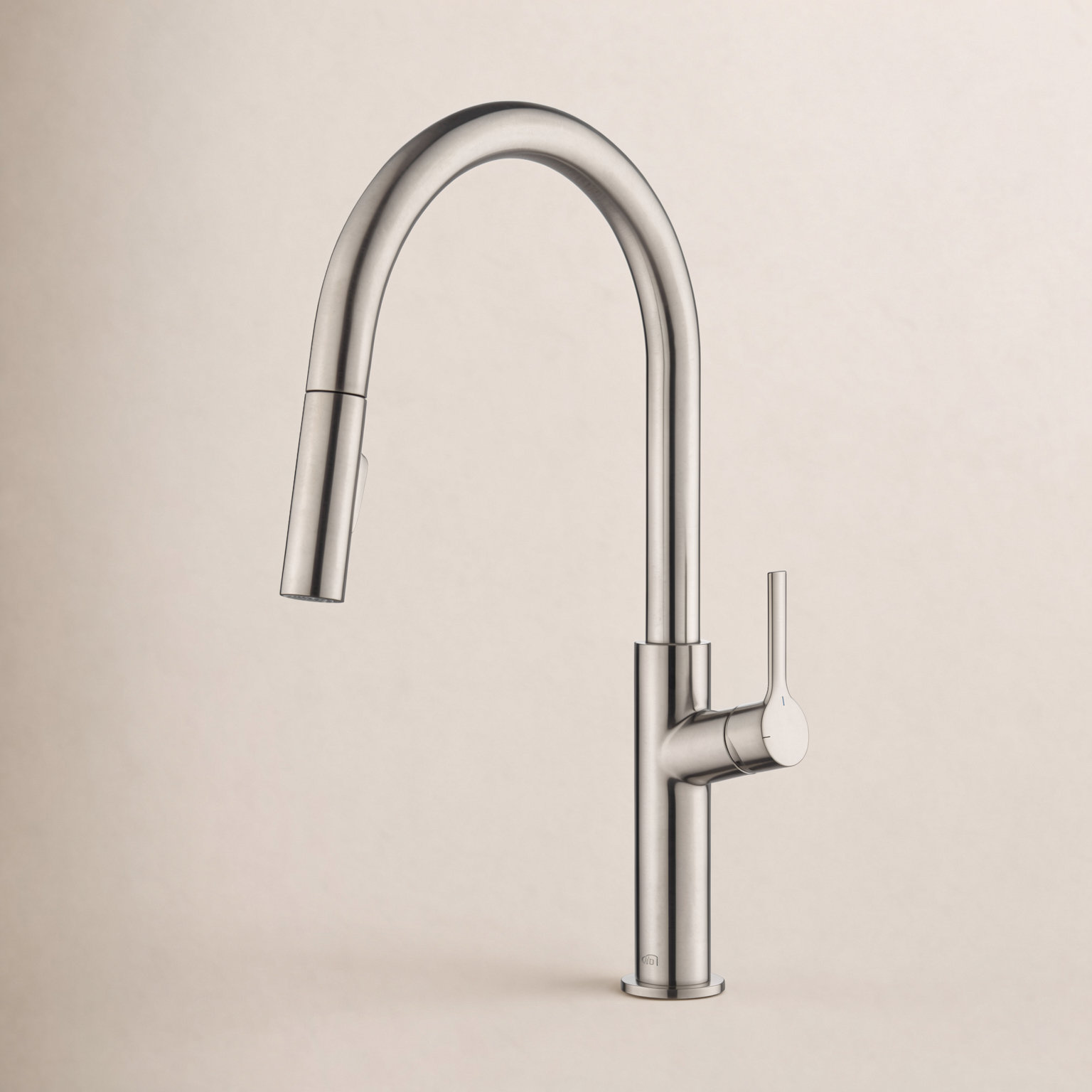 KIBI Fusion Faucet with Soap Dispenser, Brushed Nickel
