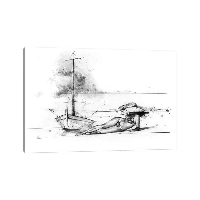 Sun Tan by Alexis Marcou - No Frame Gallery-Wrapped Canvas Giclée on Canvas, 66.04 cm H x 45.72 cm W