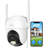 ARENTI Outdoor Security Camera, 4MP Home Surveillance WiFi Camera, Plug-in, Pan/Tilt, 2.4G/5GHz Dual Bands, Color Night Vision, Sound/Light Alarm, AI Human Filtering