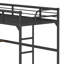 Lit mezzanine en métal avec bureau, échelle et garde-corps-1269612759