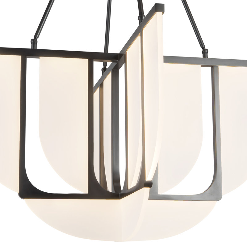 Anders 30-in Black dimmable LED Chandelier, Oil Rubbed Bronze